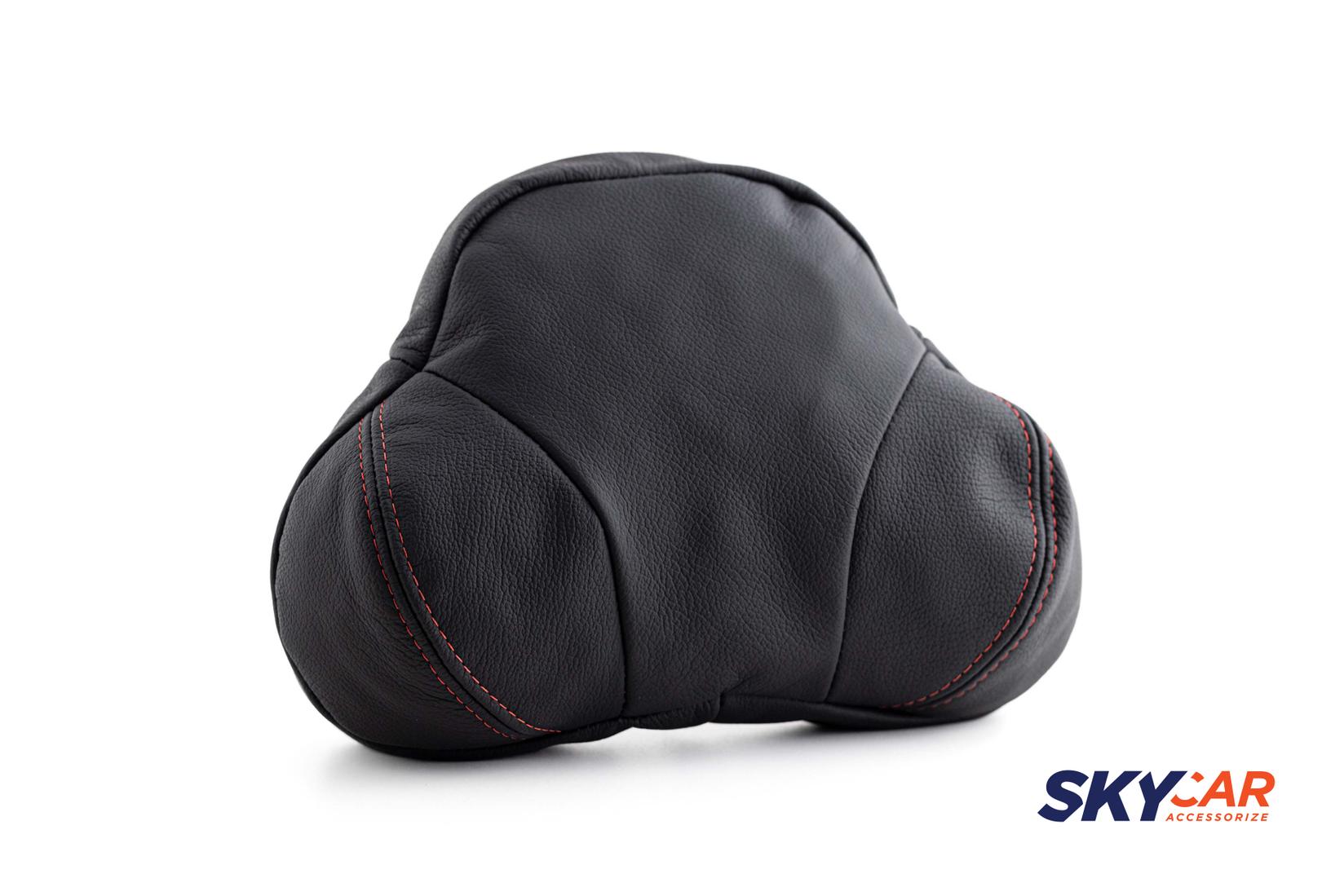 Selected image for SKYCAR Jastuk za automobil od prirodne kože crni