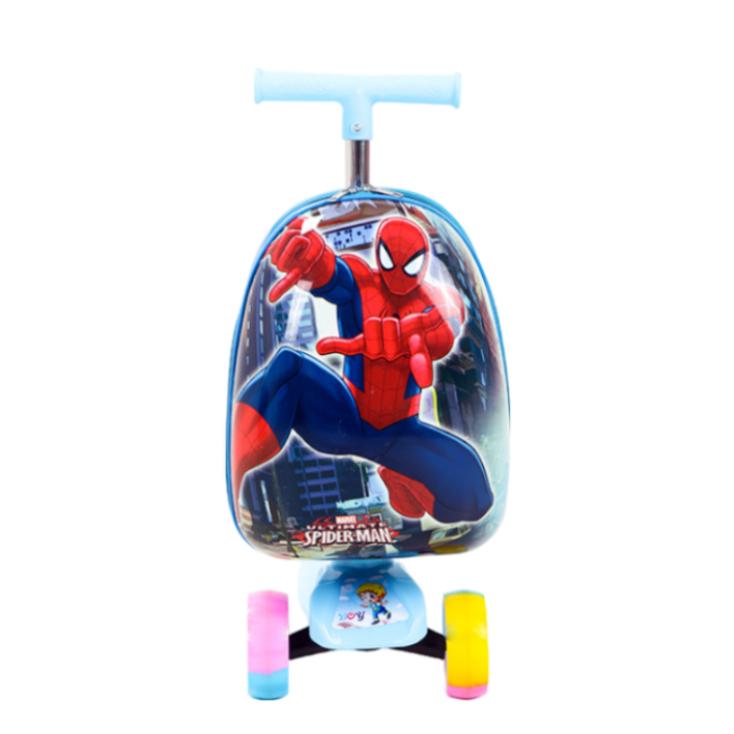 Trotinet sa torbom za dečake Spiderman plavi
