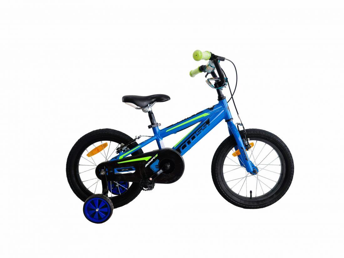 CROSS Bicikl za dečake Boxer 16" plavi