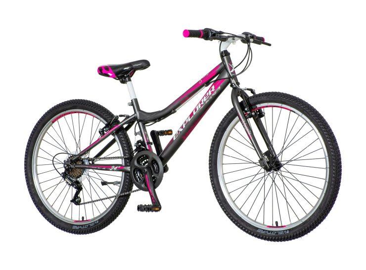 EXPLORER Bicikl za devojčice MAG2410 24"/13" roze-crni