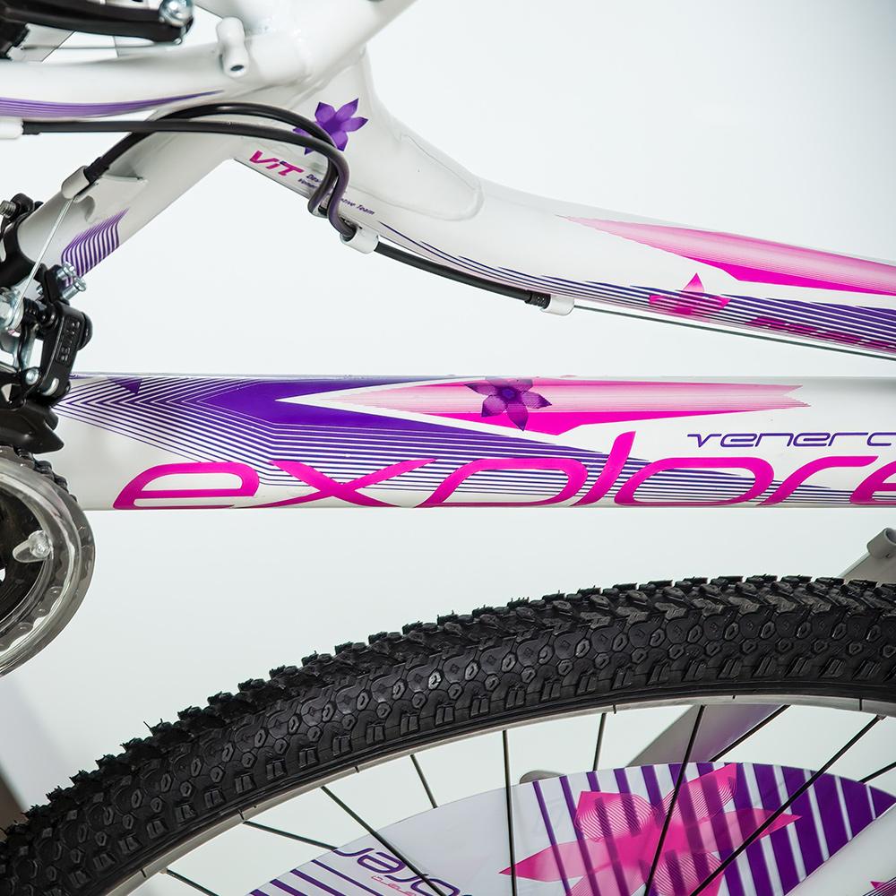 Selected image for EXPLORER Bicikl za devojčice MAG244 24"/13" Magnito roze-beli