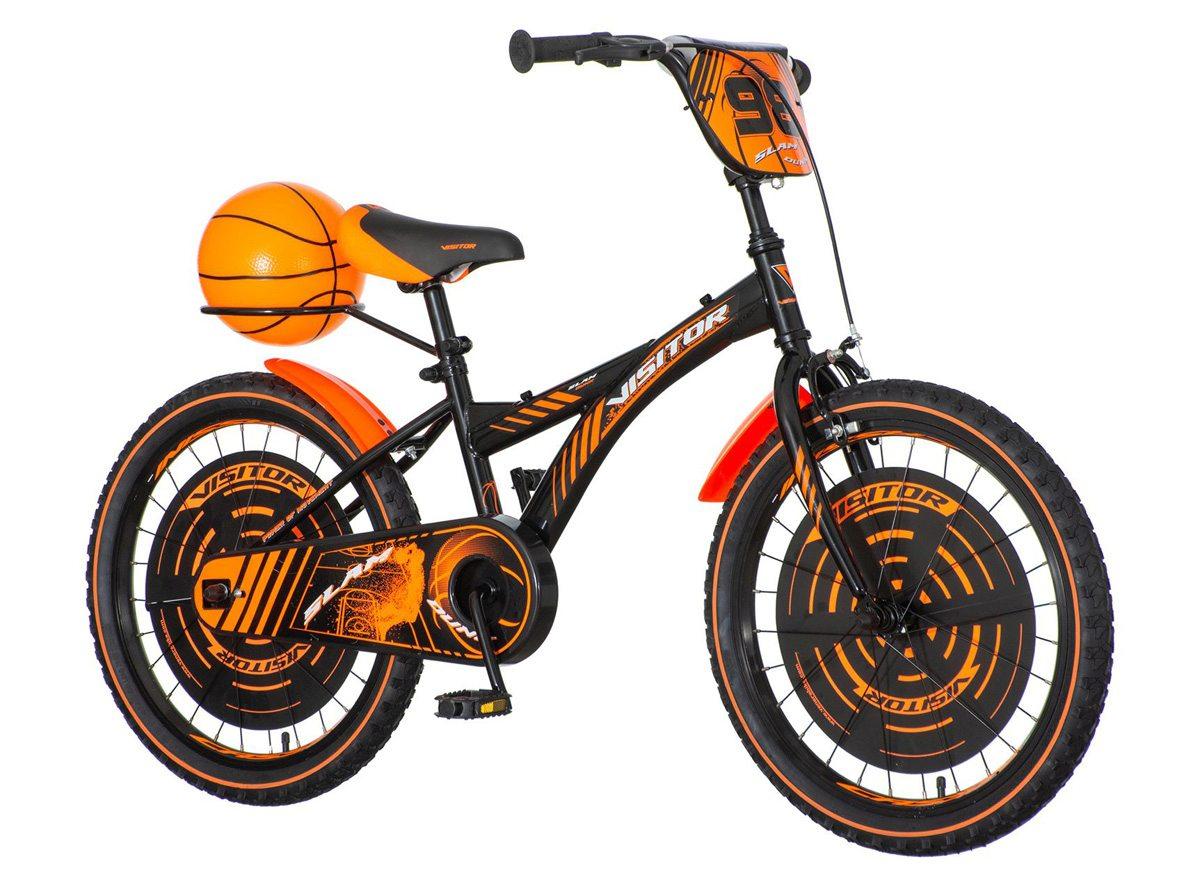 VISITOR Bicikl za dečake BAS200 20" Basket EUR1 crno-narandžasti