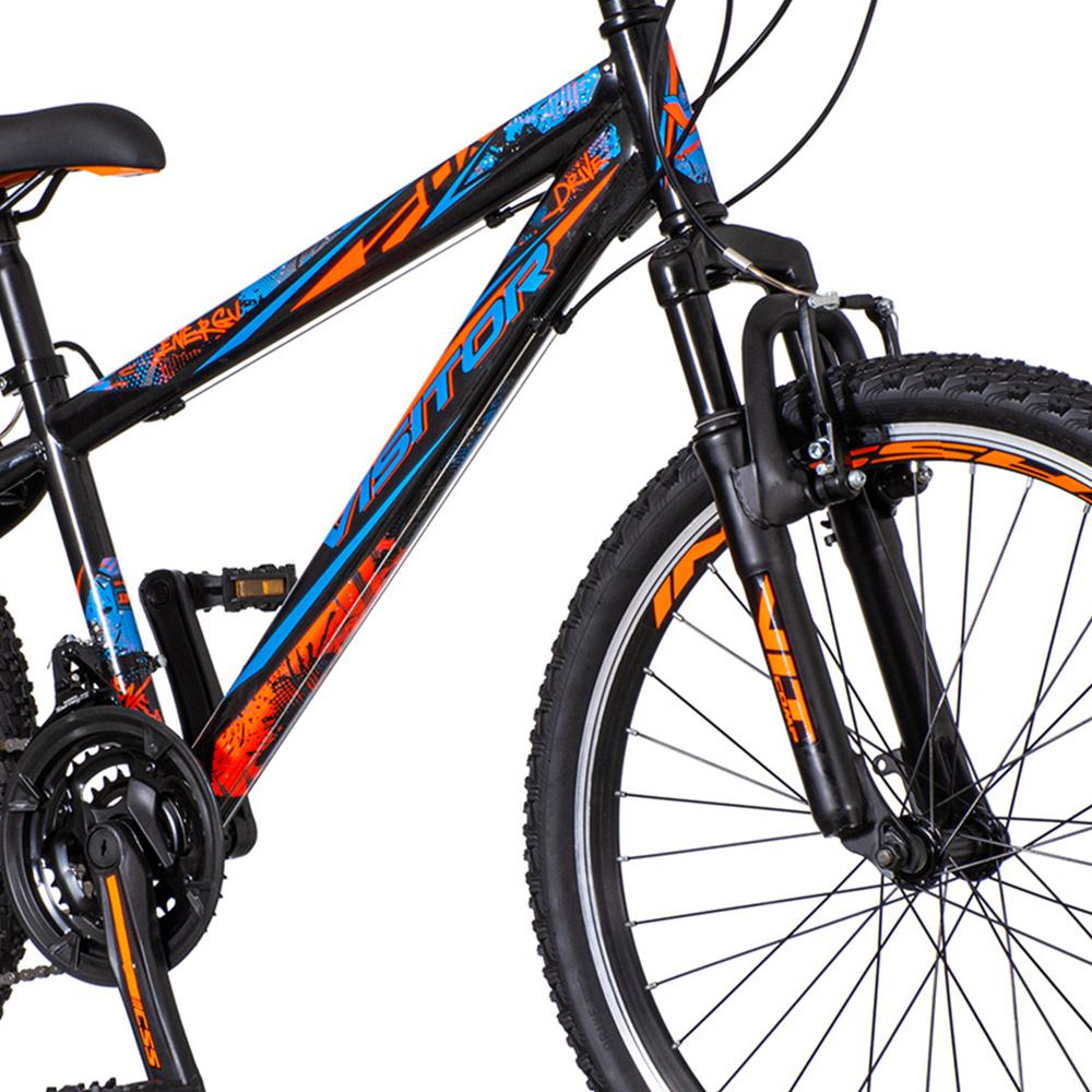 Selected image for VISITOR Bicikl za dečake HUN241AM $ 24"/13" Fox narandžasto-plavo-crni