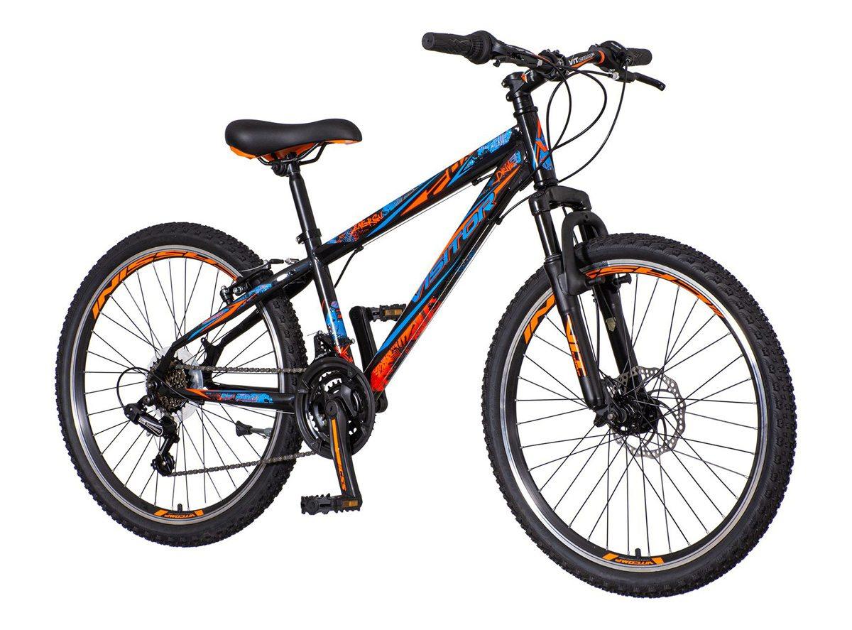 VISITOR Bicikl za dečake HUN241AMD1 24"/13" narandžasto-plavo-crni
