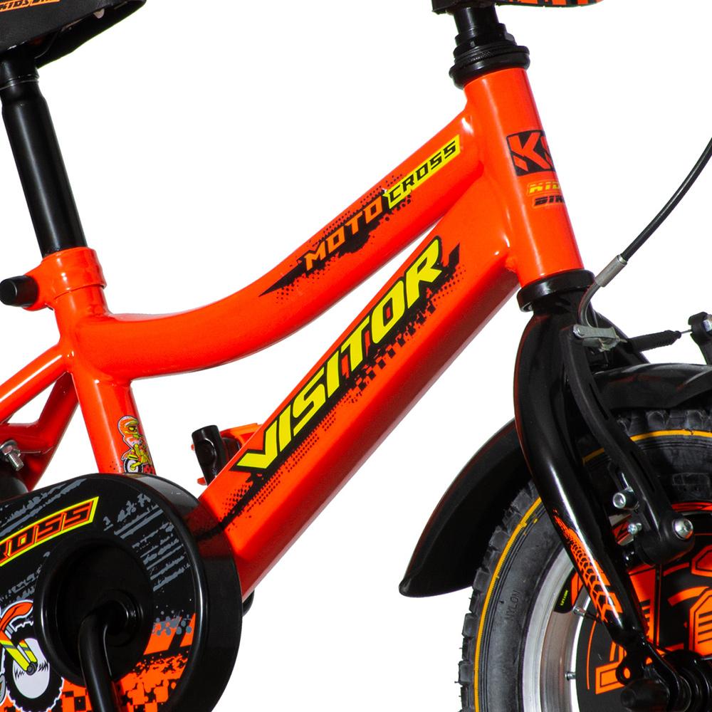Selected image for VISITOR Bicikl za dečake MOT121 12" Moto narandžasti