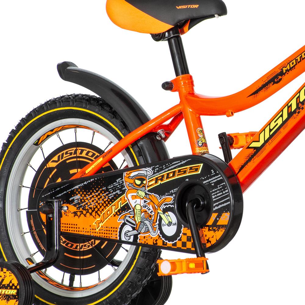 Selected image for VISITOR Bicikl za dečake MOT161 16" Moto narandžasti