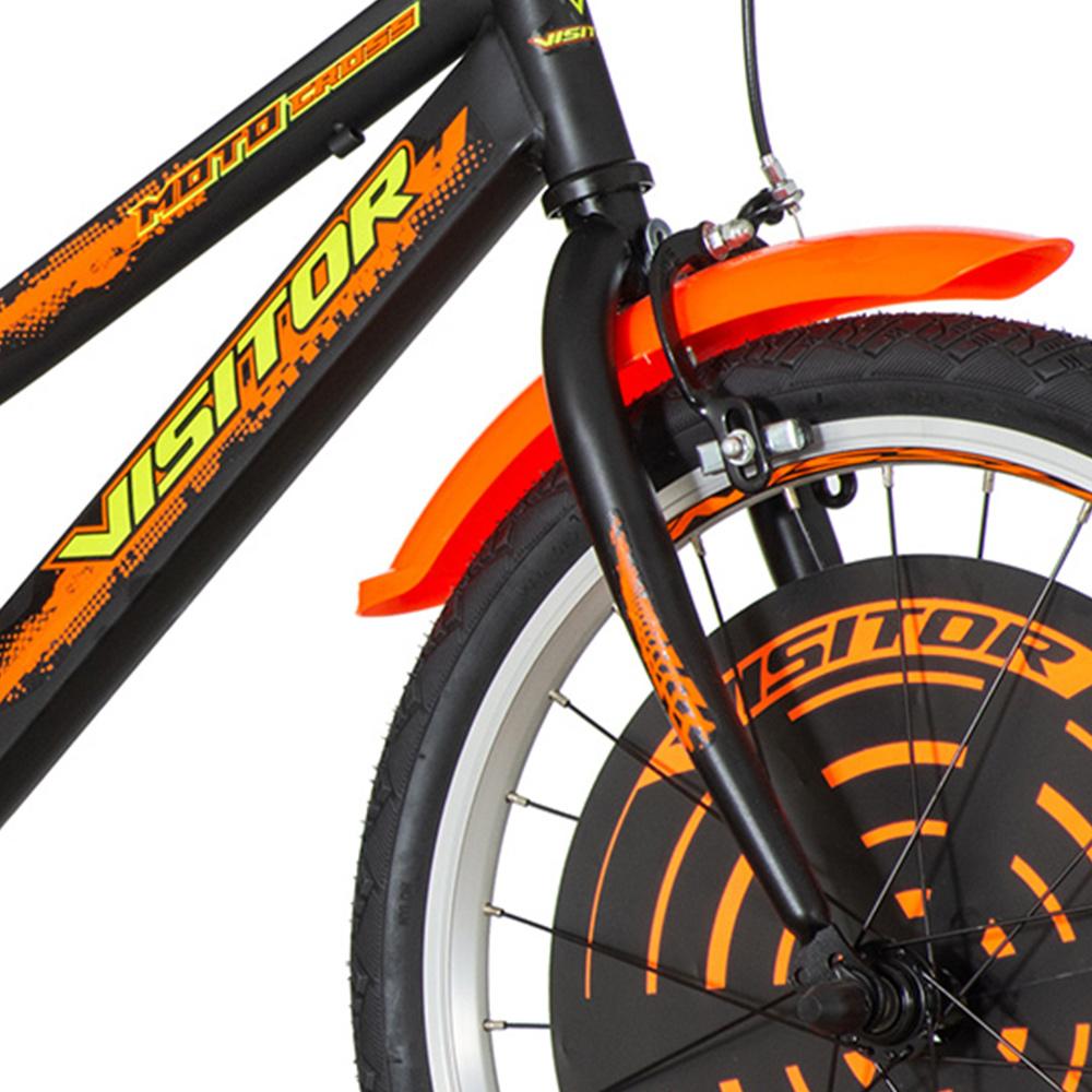 Selected image for VISITOR Bicikl za dečake MOT200 20" Moto narandžasto-crni