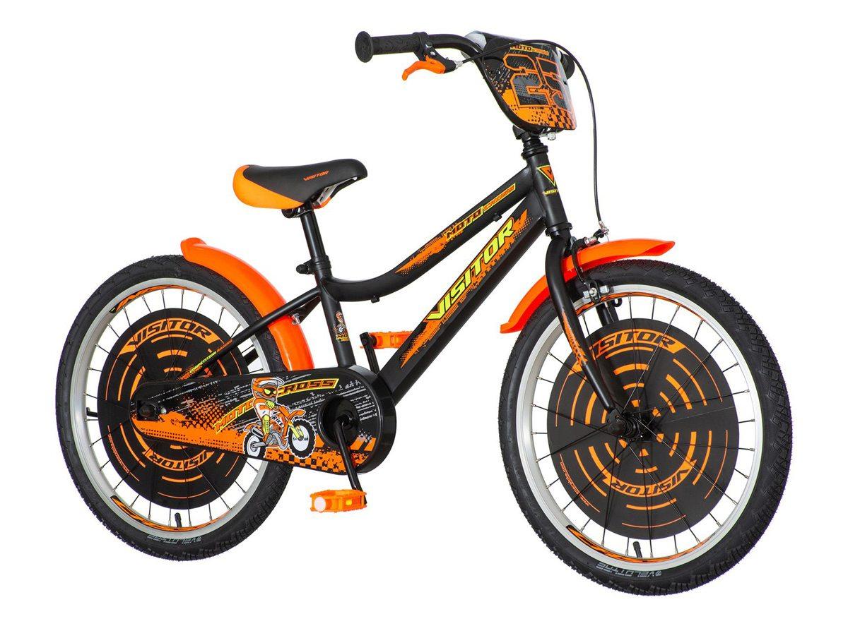 Selected image for VISITOR Bicikl za dečake MOT200 20" Moto narandžasto-crni