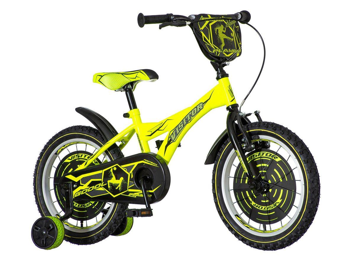 VISITOR Bicikl za dečake PLA161 16" EUR1 žuto-crni