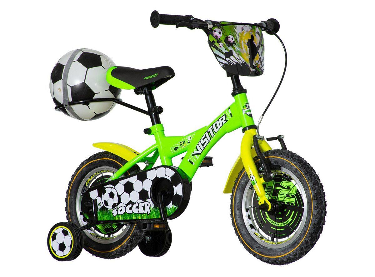 VISITOR Bicikl za dečake SOC120 12" Soccer EUR1 zeleni