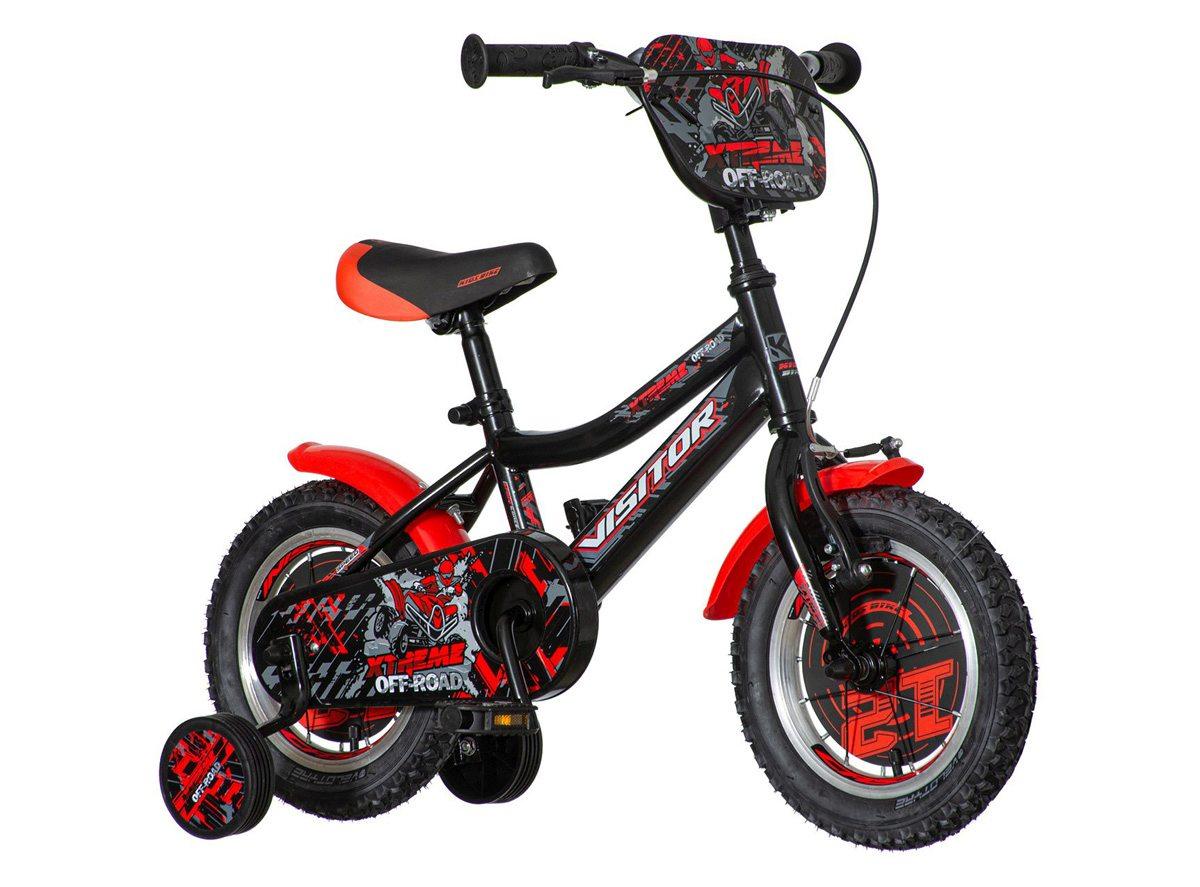 VISITOR Bicikl za dečake XTR120 12" Xtreme EUR1 crno-crveni