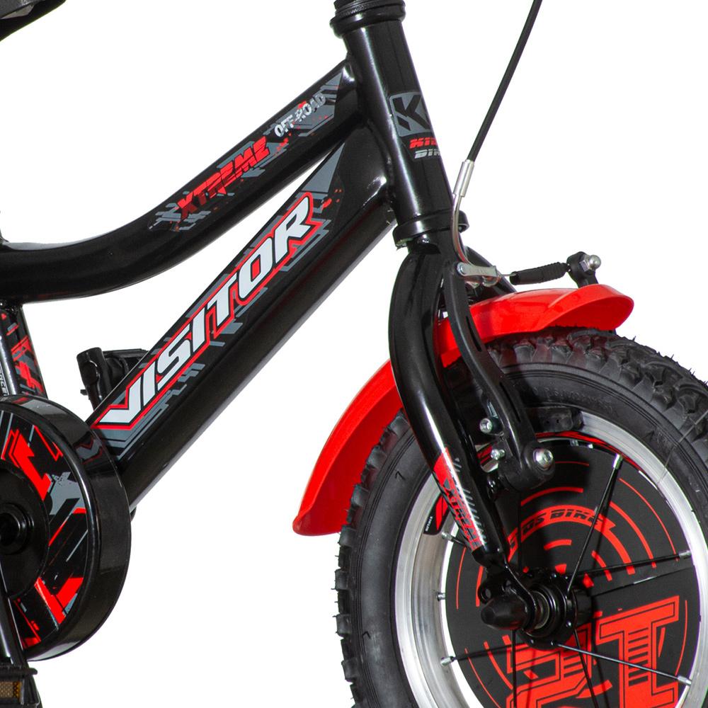 Selected image for VISITOR Bicikl za dečake XTR120 12" Xtreme EUR1 crno-crveni