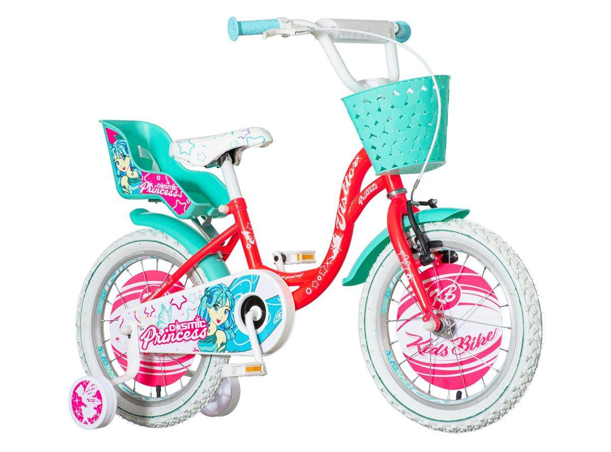 VISITOR Bicikl za devojčice COS160 16" Princess EUR1 crveno-tirkizni