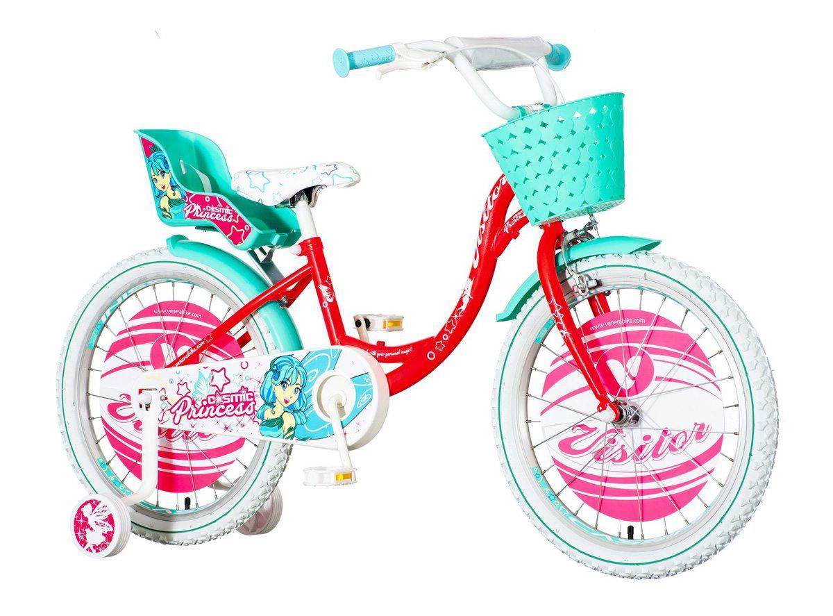 VISITOR Bicikl za devojčice COS200 20" Princess EUR1 crveno-tirkizni