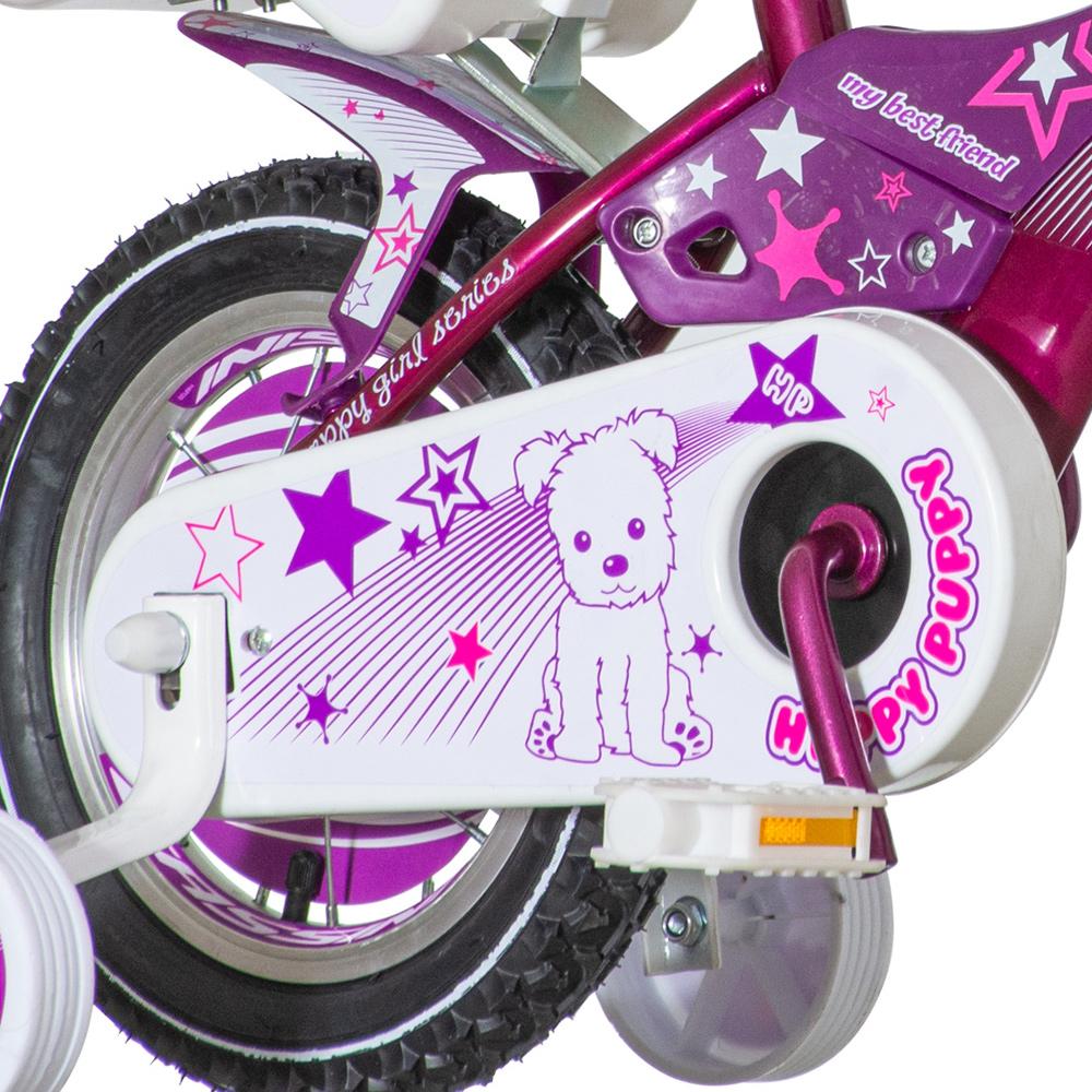 Selected image for VISITOR Bicikl za devojčice HAP120 12" Happy puppy ljubičasti