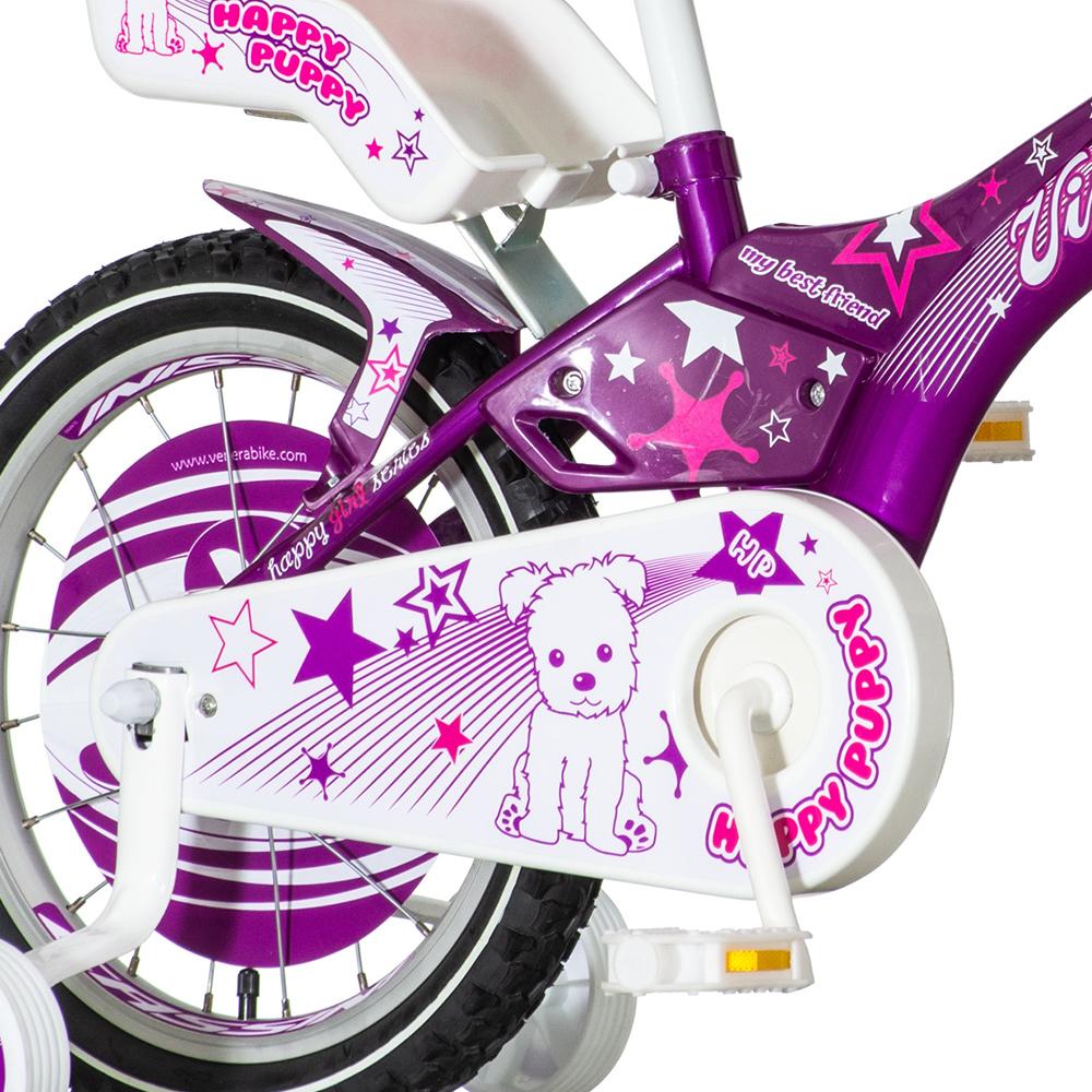 Selected image for VISITOR Bicikl za devojčice HAP160 16" Happy puppy ljubičasti