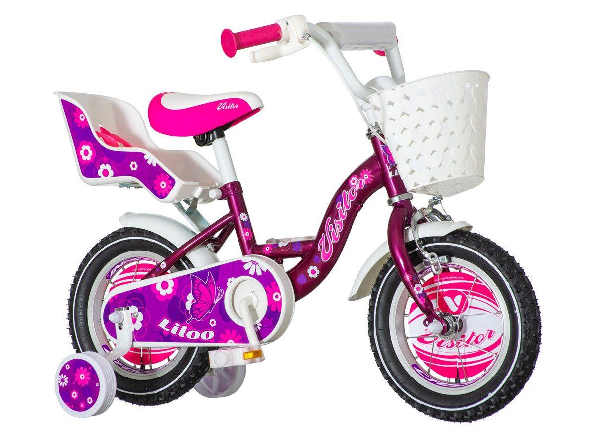 VISITOR Bicikl za devojčice LIL120 12" ljubičasti