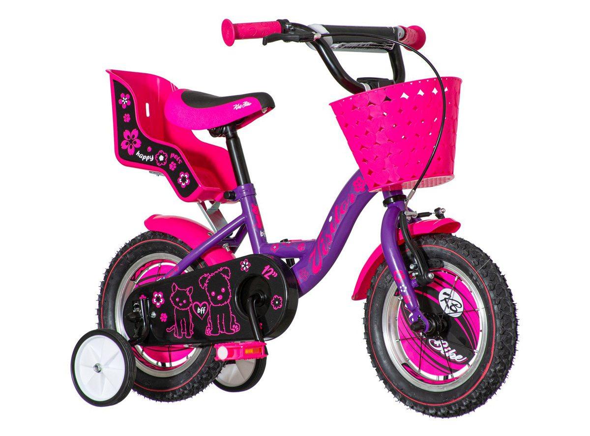 VISITOR Bicikl za devojčice LIL121 12" ljubičasti
