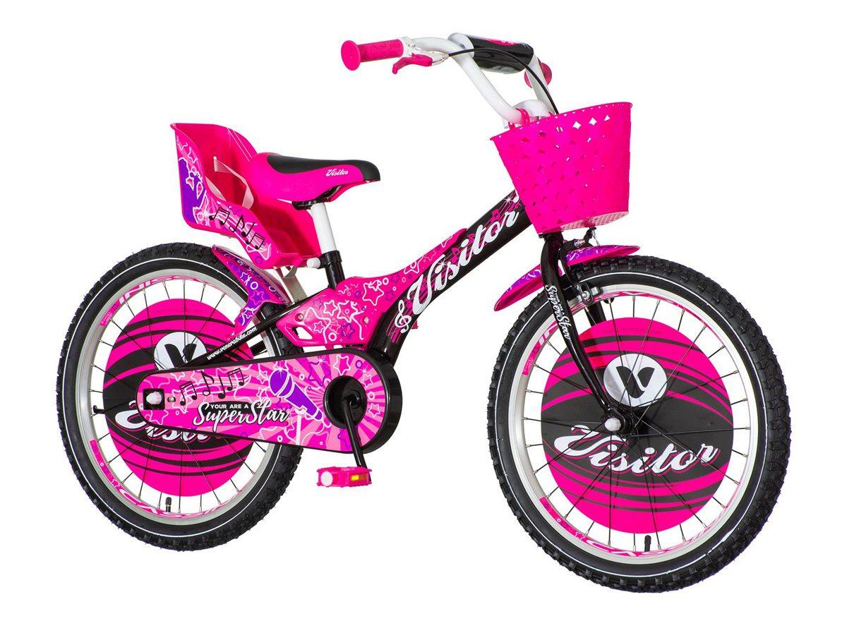 VISITOR Bicikl za devojčice STA200 20" ljubičasti