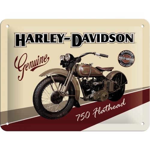 NOSTALGIC ART Znak Harley-Davidson - Flathead 15x20cm