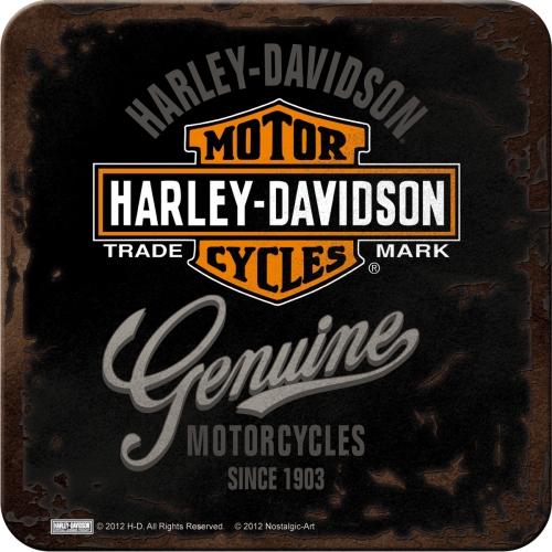 NOSTALGIC ART Metalni podmetač Harley-Davidson Genuine
