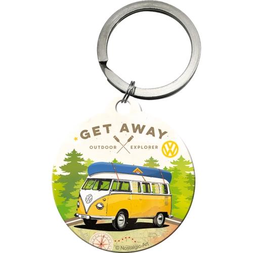 NOSTALGIC ART Privezak za ključeve VW Bulli-Let's Get Away