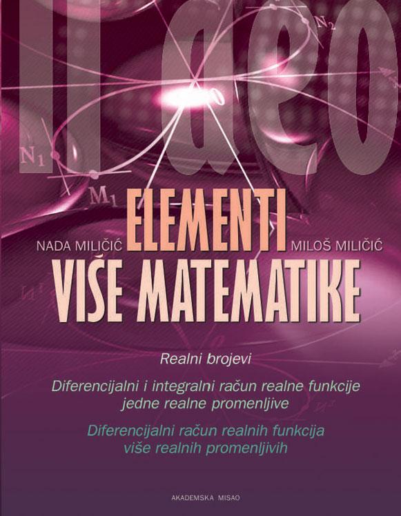 Selected image for Elementi više matematike II deo - Miličić MilošMiličić Nada