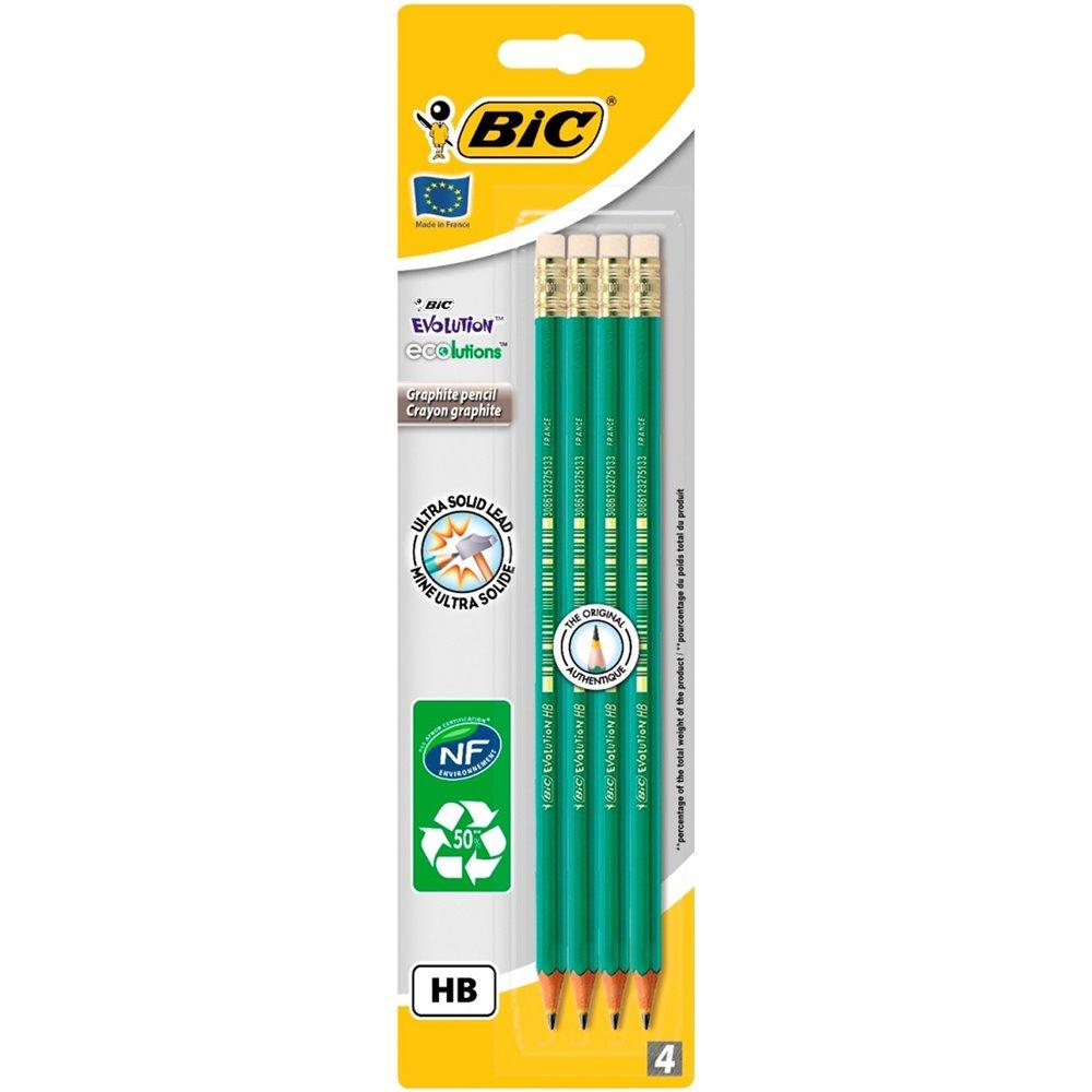 Selected image for BIC Grafitne olovke sa gumicom Evolution ECOlutions HB 655 4/1