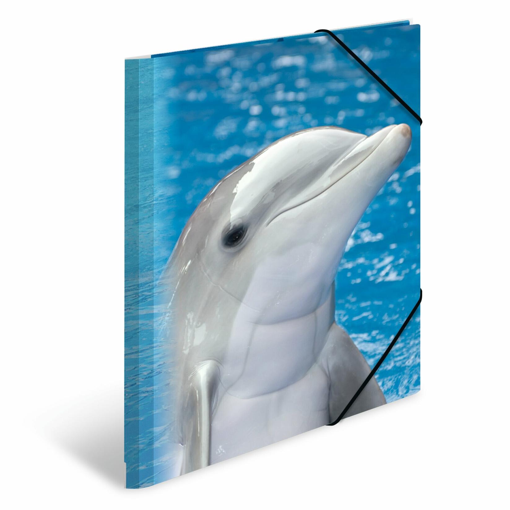 HERMA Fascikla PP sa gumicom Dolphin 240x320x15mm plava