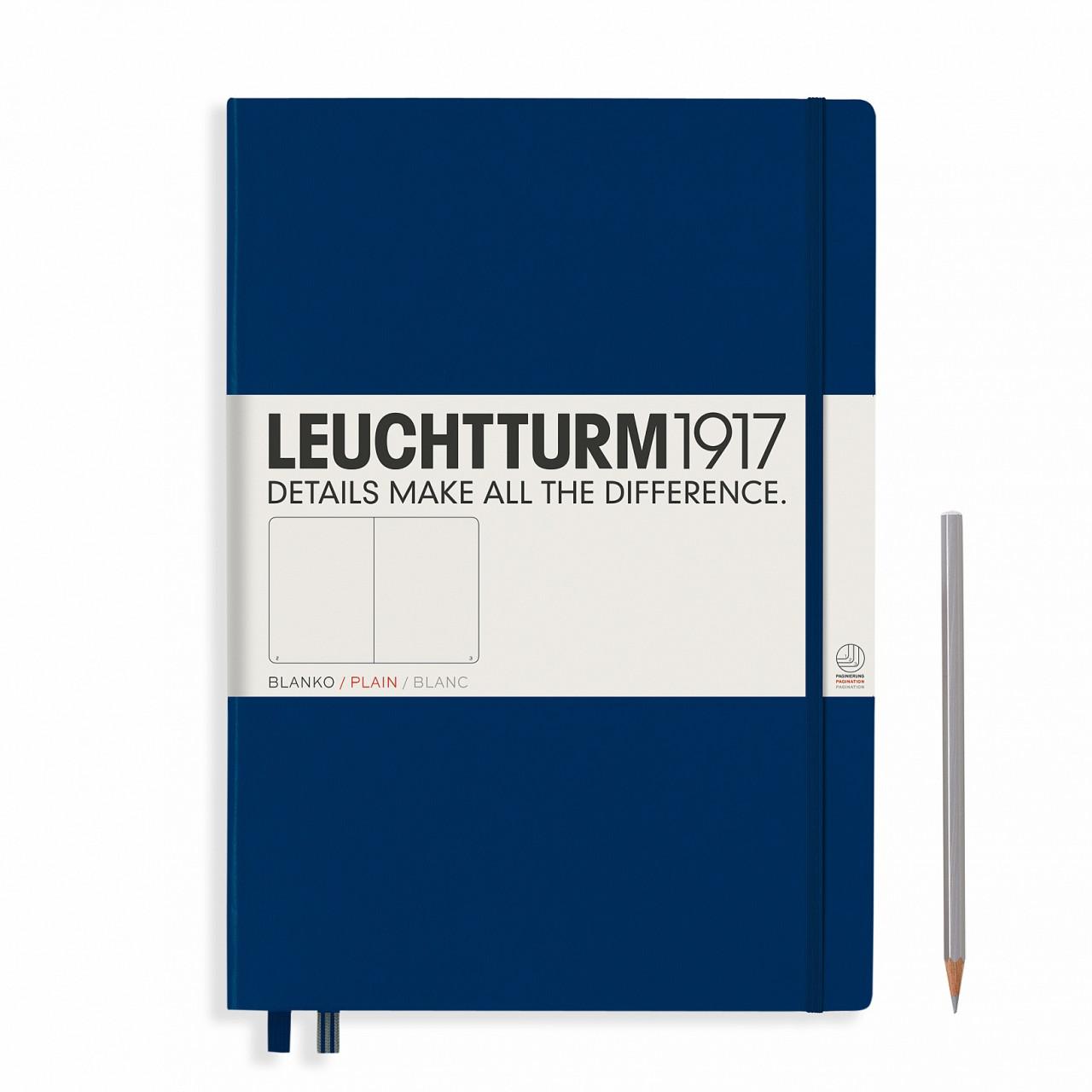Selected image for Leuchtturm1917 Notes, Master A4+, Prazan, Tvrd povez, Plavi