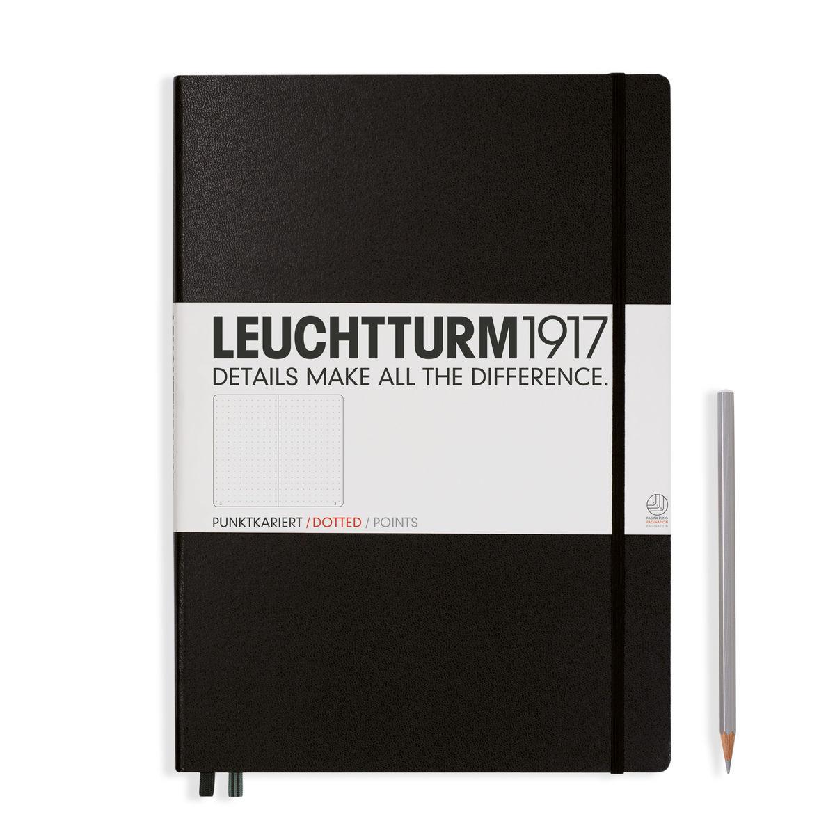 Selected image for Leuchtturm1917 Notes, Master A4+, Tačke, Tvrd povez, Crni