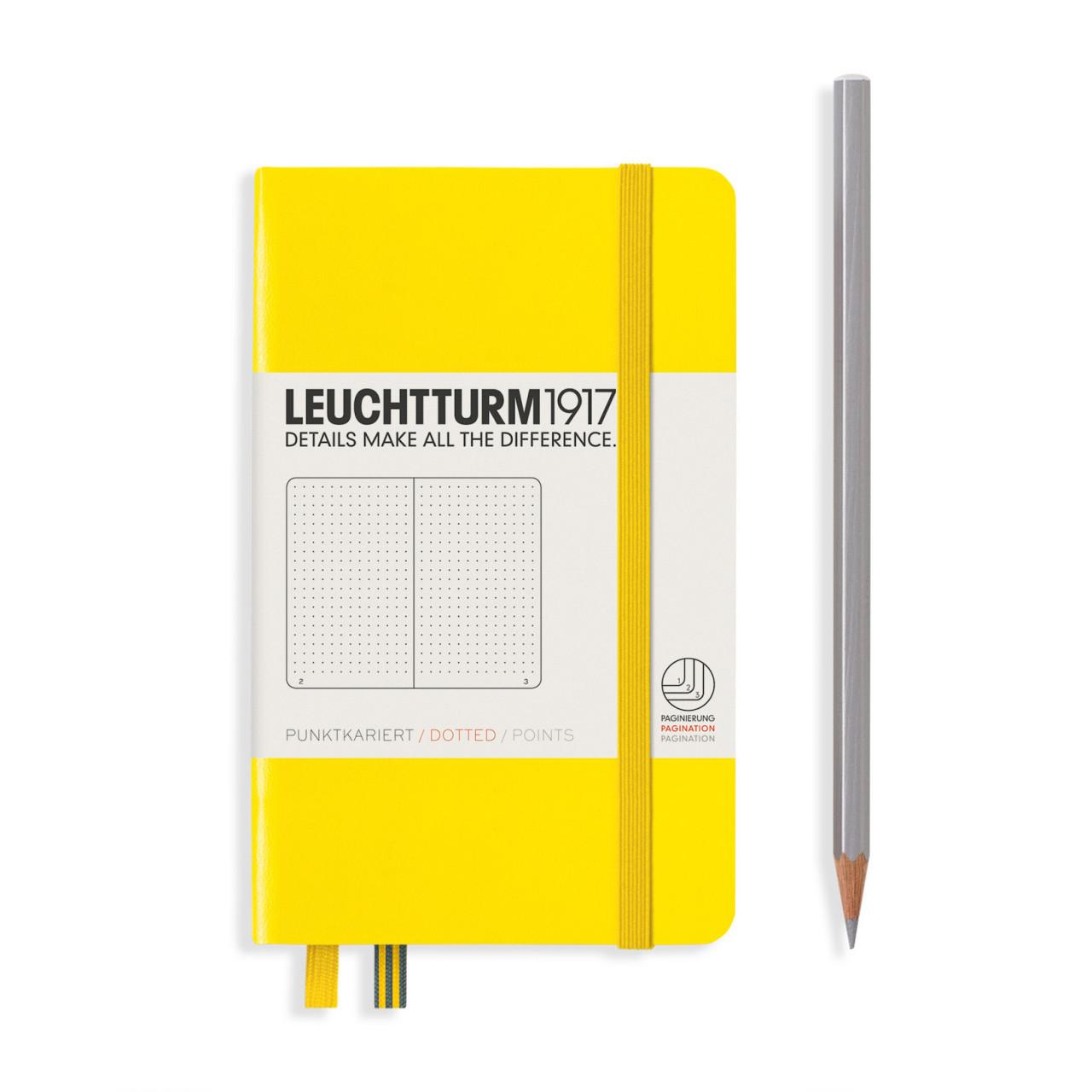 Leuchtturn1917 Notes, Pocket A6, Tačke, Tvrd povez, Žuti