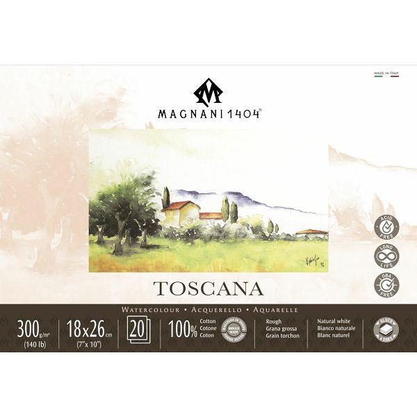 MAGNANI Fedrigoni Toscana Blok GG, 18x26, 20 listova