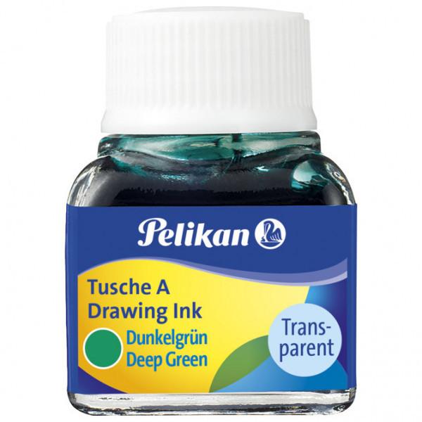 Selected image for Pelikan Tuš za crtanje, 10ml, Tamnozeleni