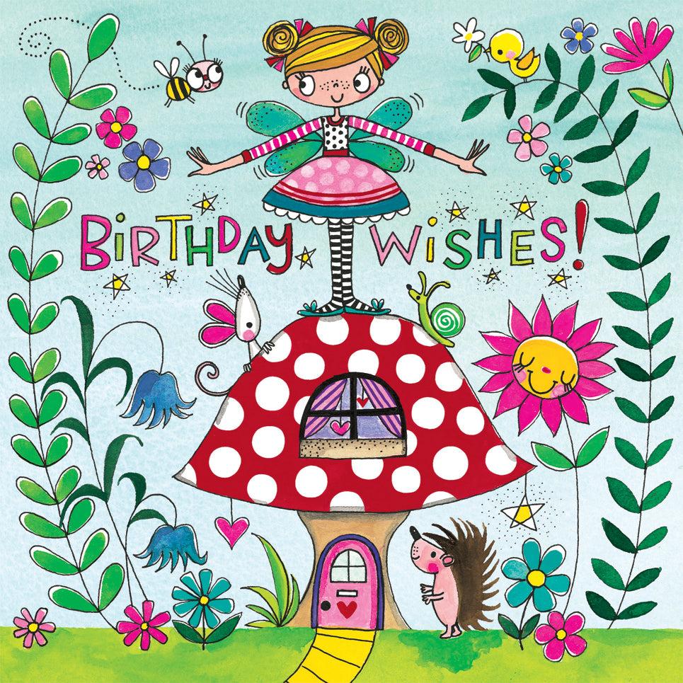 RACHEL ELLEN Čestitka puzzla Birthday wishes woodland fairy