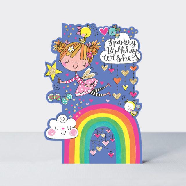 RACHEL ELLEN Čestitka Sparkly B'day Wishes Fairy