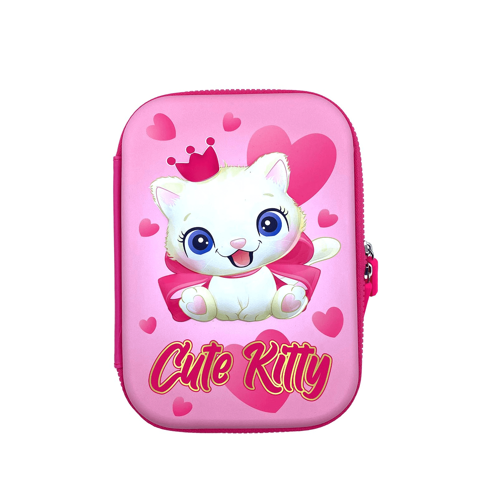 Selected image for SCOOL Prazna pernica za devojčice Cute Kitty 3D Eva SC2208 roze