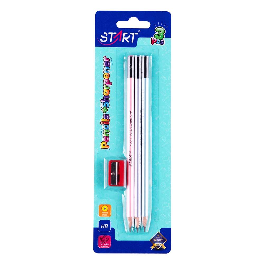 START Grafitne olovke Pearl 3/1 + zarezač