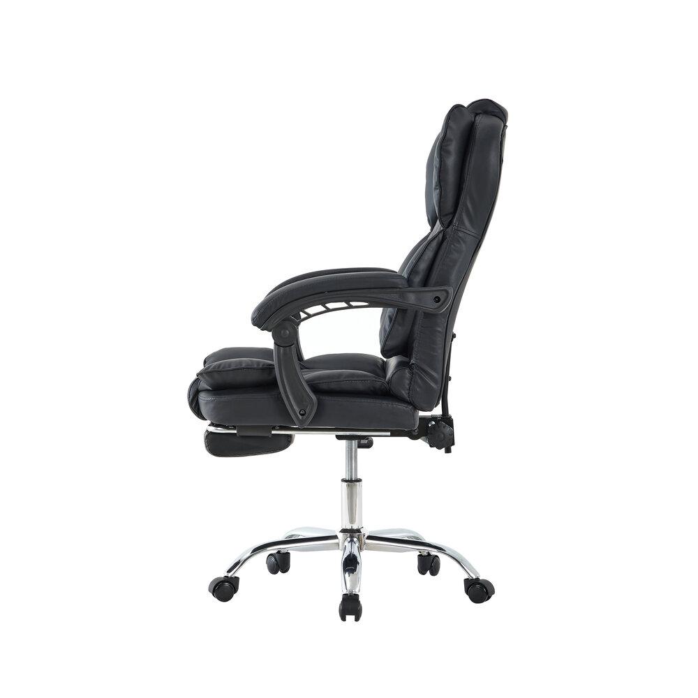 Selected image for TRICK Y818 2 Kancelarijska radna stolica sa dodatkom za noge, Crna