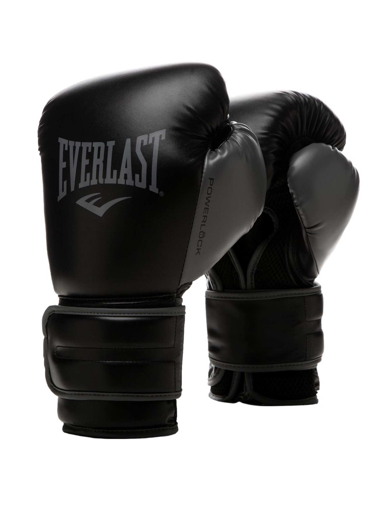 EVERLAST Rukavice za boks Powerlock Training crno-sive