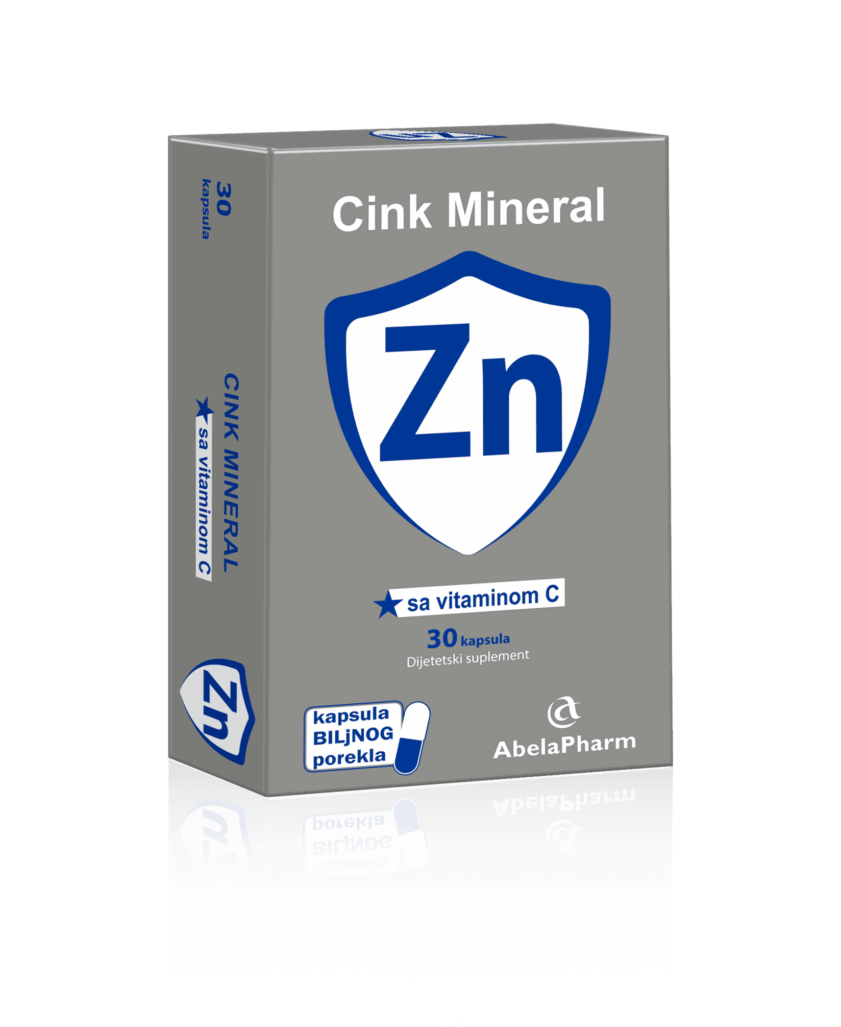 Selected image for Cink Mineral® Zn sa vitaminom C, 30 kapsula