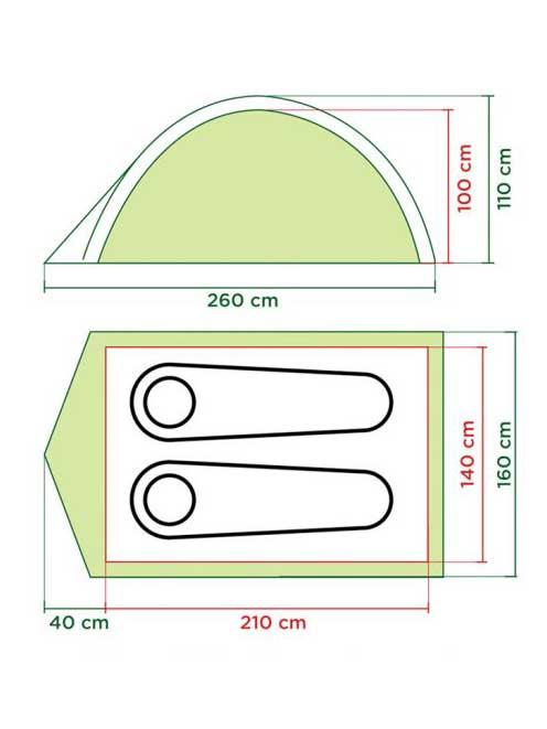 Selected image for COLEMAN Šator Darwin 2 Tent sivi