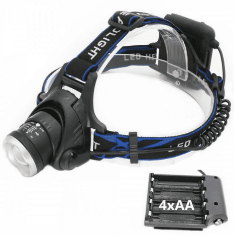 Selected image for Esperanza EOT005 baterijska lampa Crno, Plavo Baterijska lampa na traci oko glave LED
