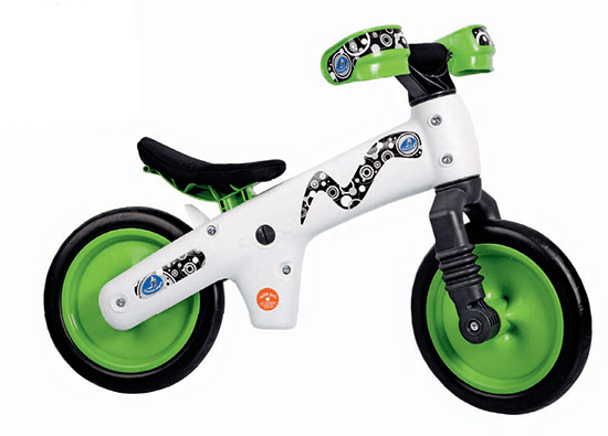 Bellelli B BIP Dečiji balans bicikl, Zeleno-beli