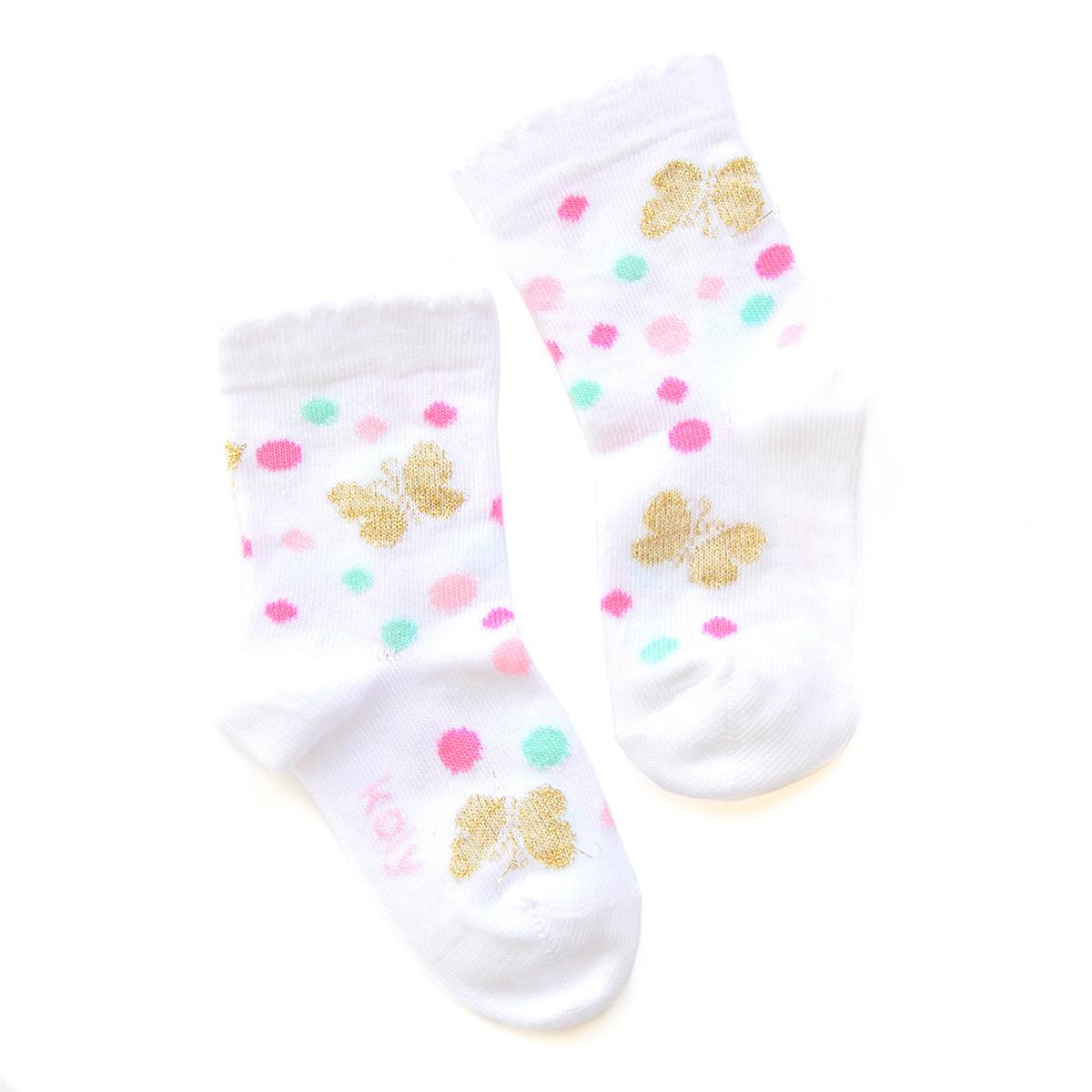 Slike KOLY SOCKS Čarape sa zlatnim leptirima