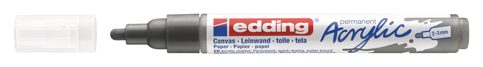 Selected image for EDDING Akrilni marker medium 2-3mm obli vrh E-5100 antracit