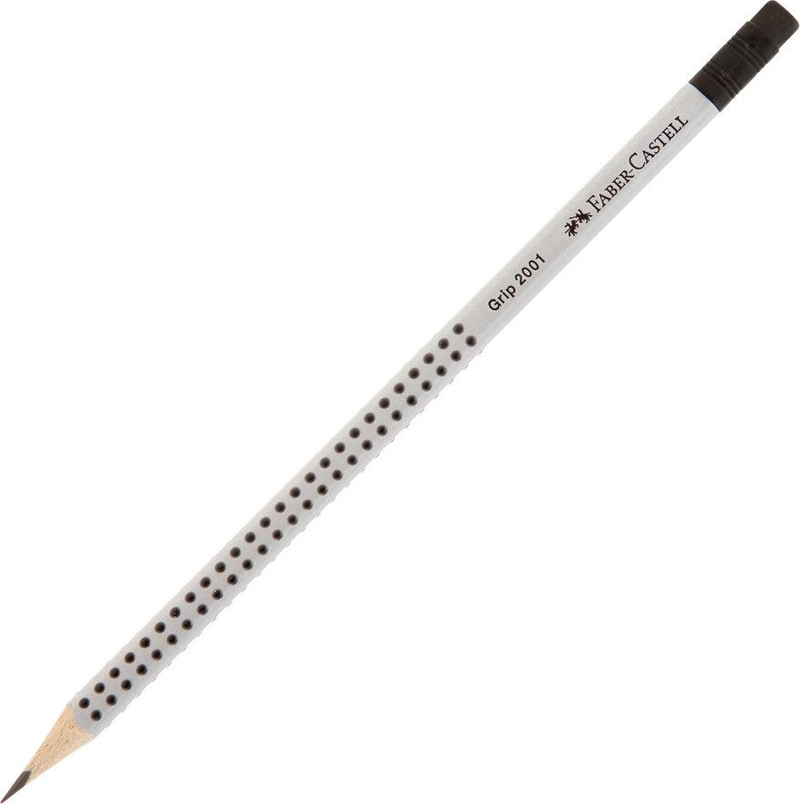 FABER CASTELL Grafitna olovka Grip sa gumicom HB siva
