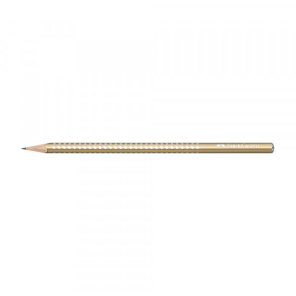 FABER CASTELL Grafitna olovka Grip Sparkle Pearl HB zlatna