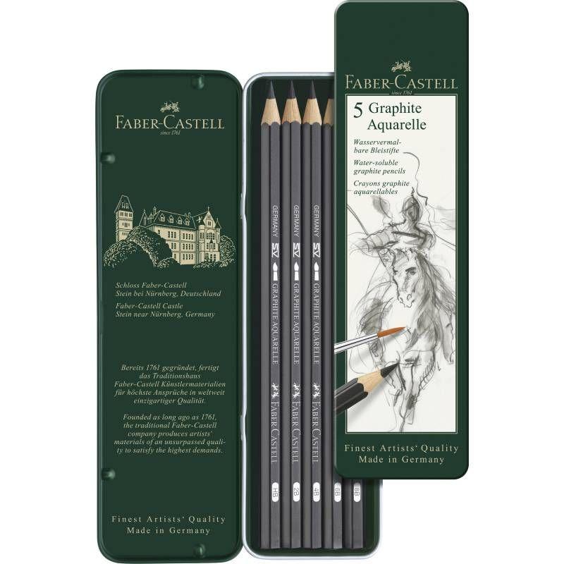 Selected image for FABER CASTELL Grafne olovke za crtanje aquarelle 5/1 117805