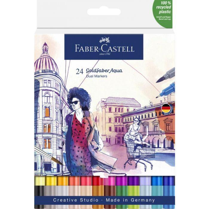 Selected image for FABER CASTELL Marker Gofa Aqua dual 24/1 164624